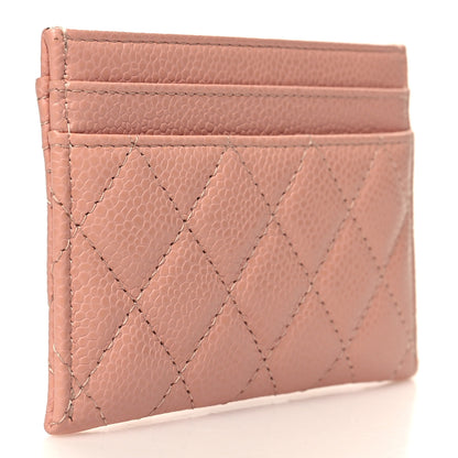 Chanel Caviar Quilted Boy Card Holder Light Pink 3 of 10
