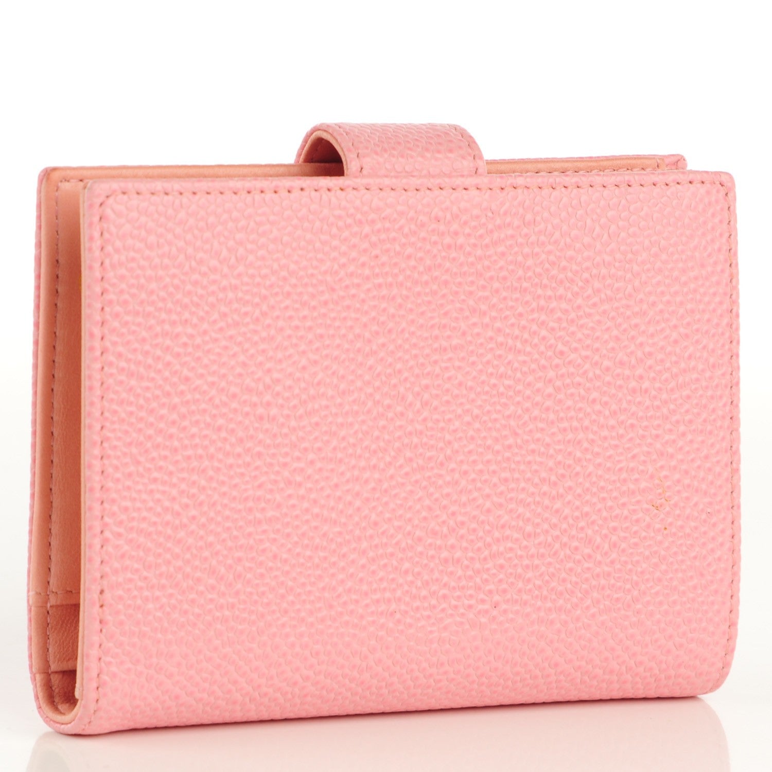 Chanel Caviar Timeless CC Compact French Wallet Pink 3 of 8