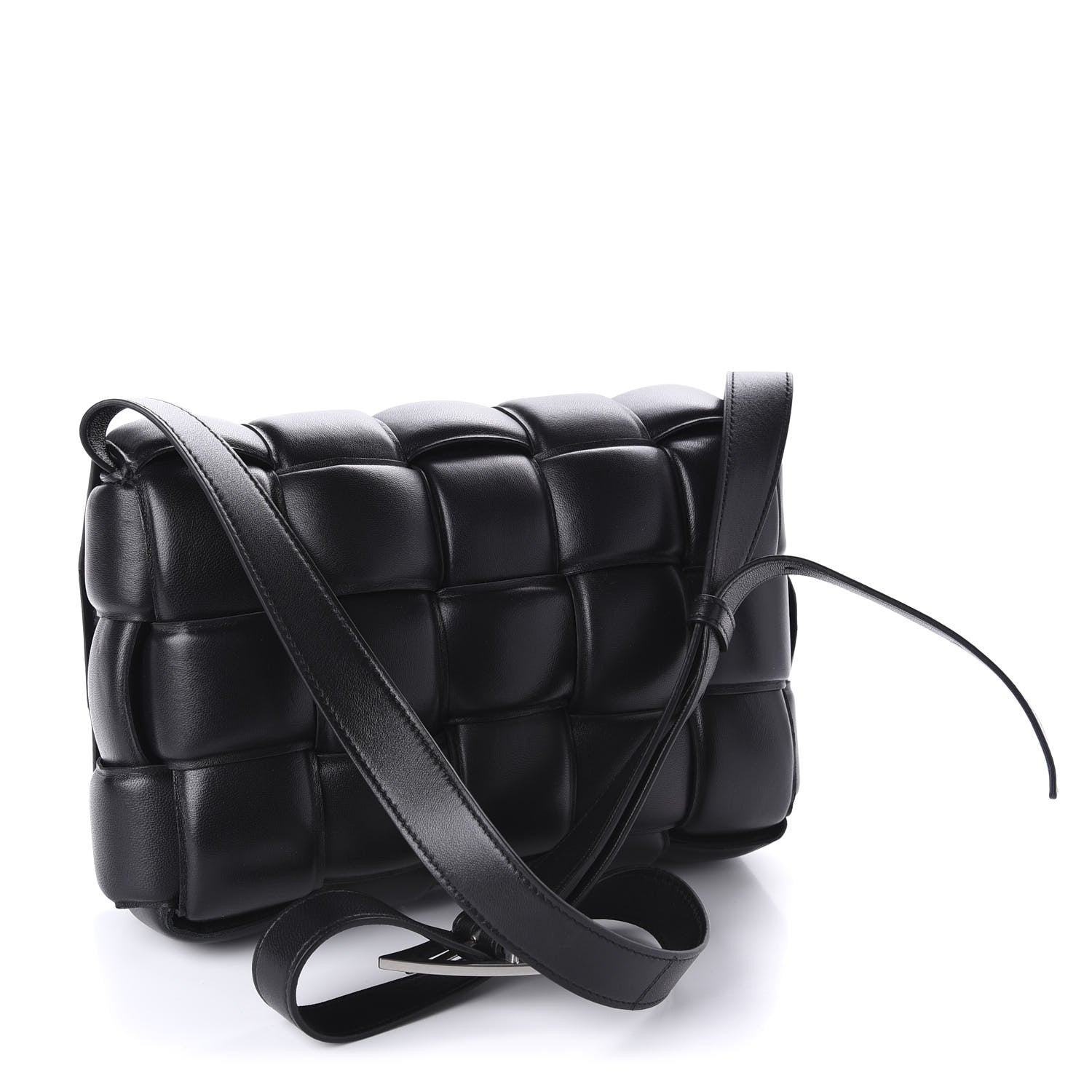 Bottega Veneta Nappa Maxi Intreccio Padded Cassette Crossbody Bag Black 3 of 10