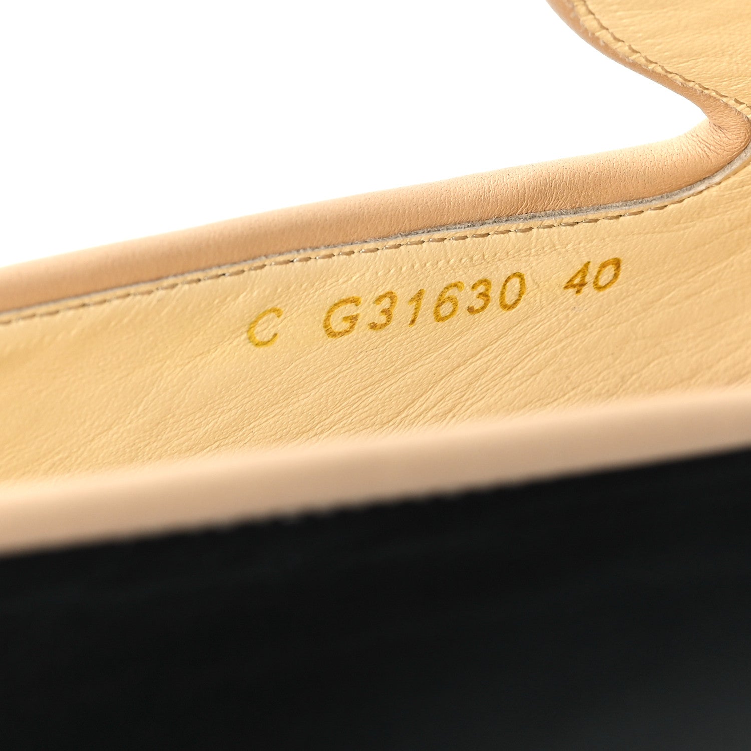 Chanel Lambskin CC Chain Loafers 40 Black Beige 8 of 8