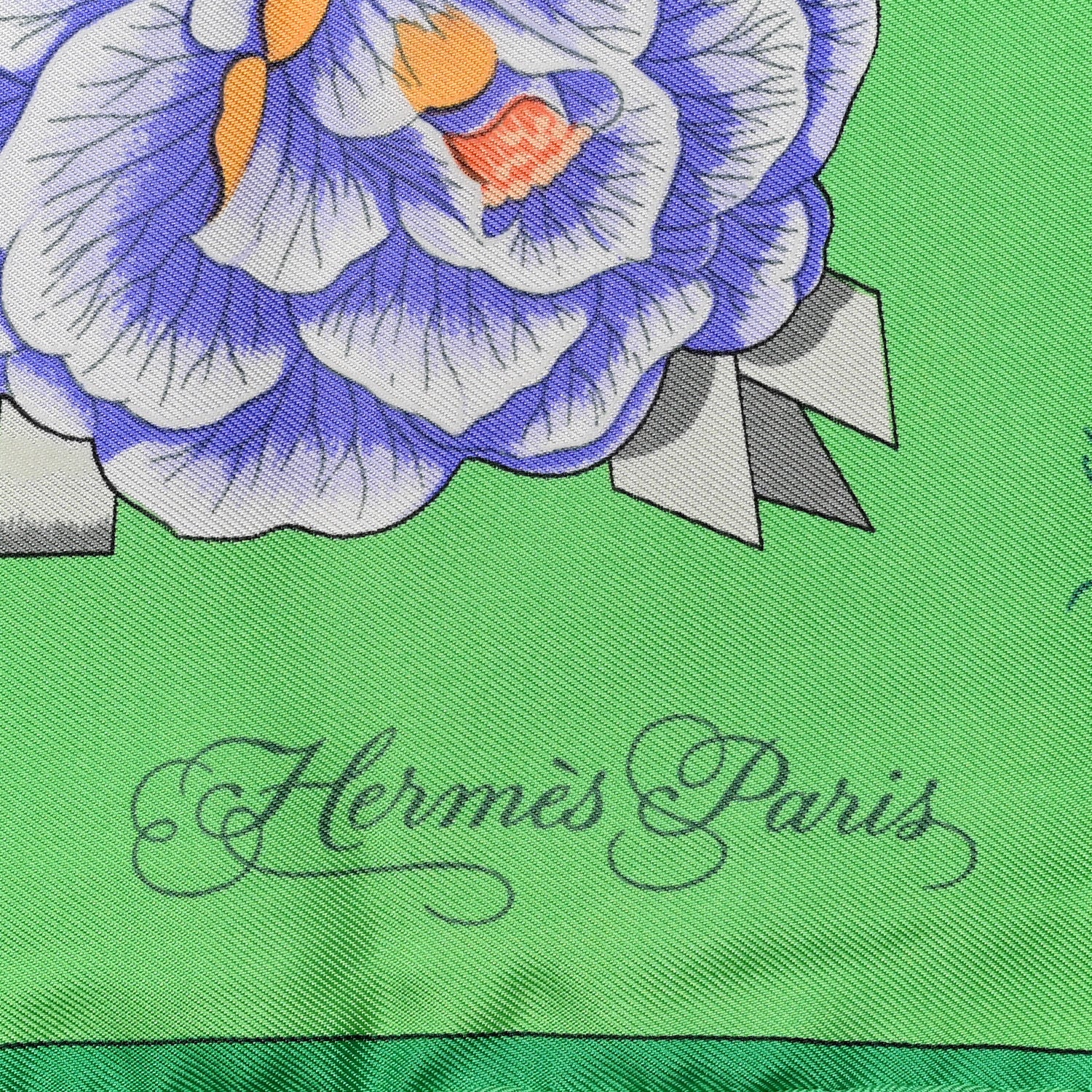 Hermes Silk Fleurs De L'Opera Scarf 90 2 of 4