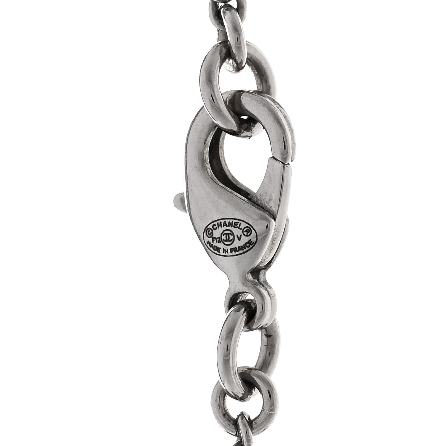 Crystal Timeless CC Necklace Silver