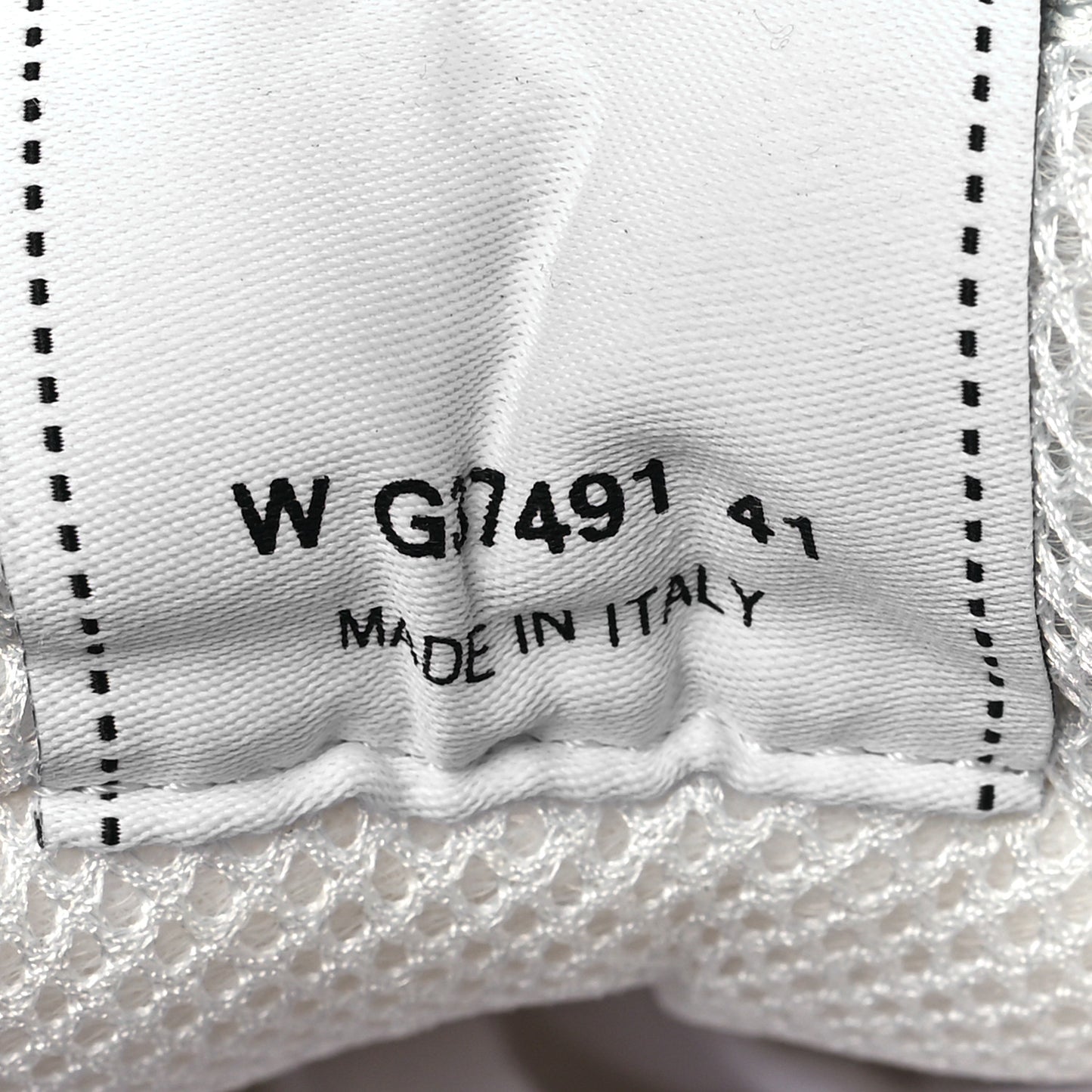 Calfskin Mesh Lycra Suede Womens Logo Sneakers 41 White