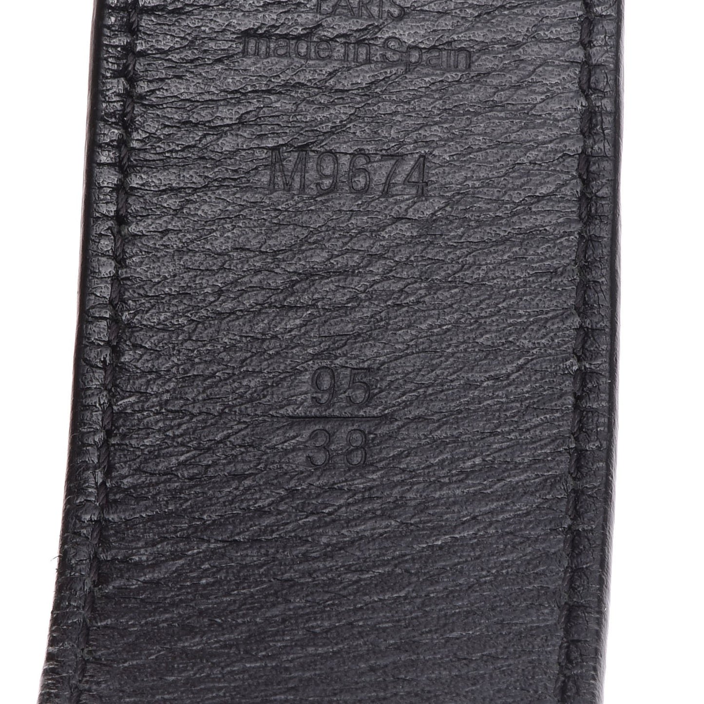Damier Infini Calfskin 35mm Belt 95 38 Black