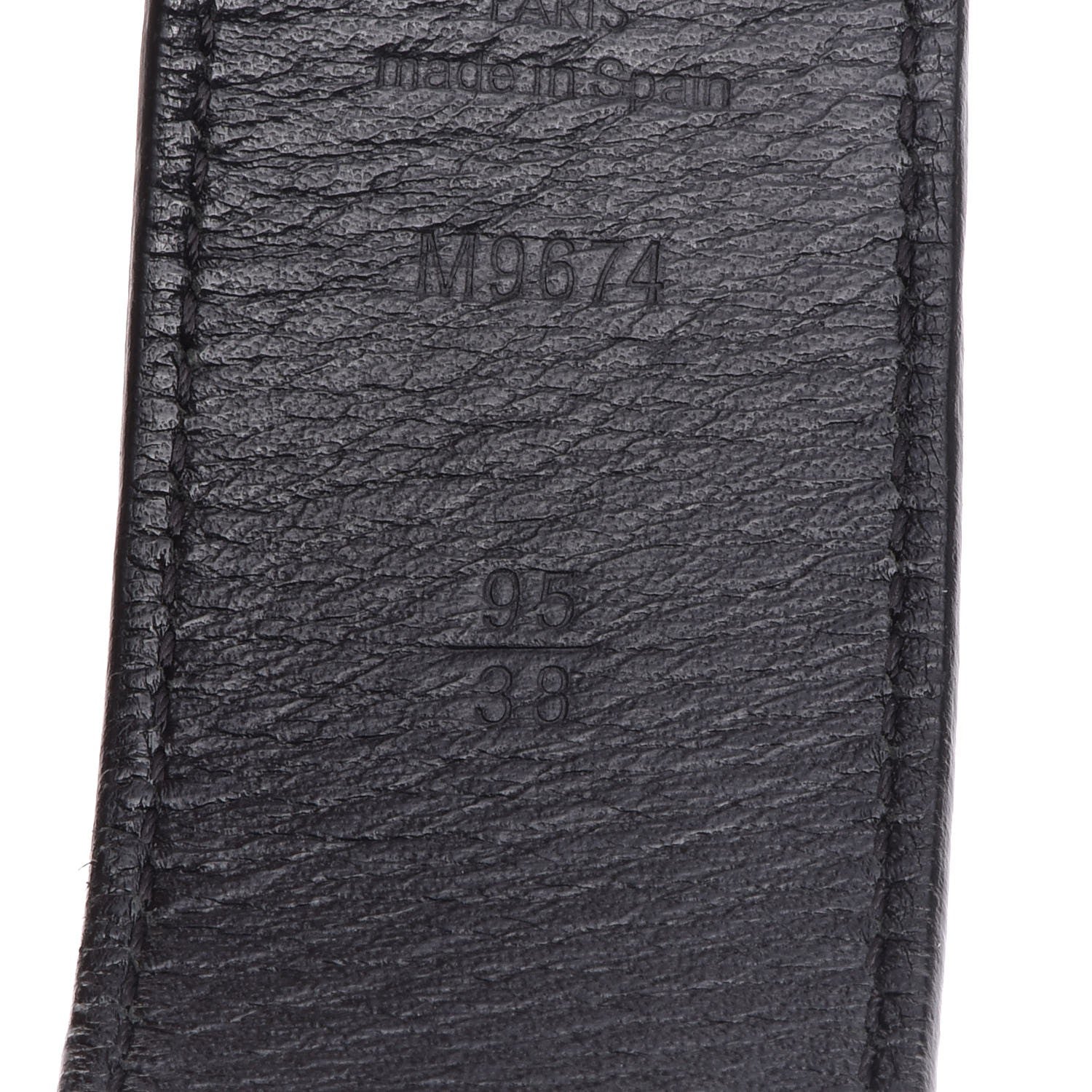 Louis Vuitton Damier Infini Calfskin 35mm Belt 95 38 Black 5 of 11
