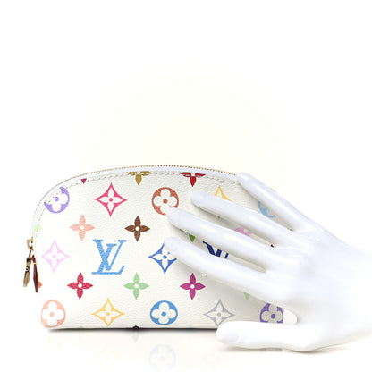 Louis Vuitton LV x TM Monogram Multicolor Cosmetic Pouch PM White 2 of 8