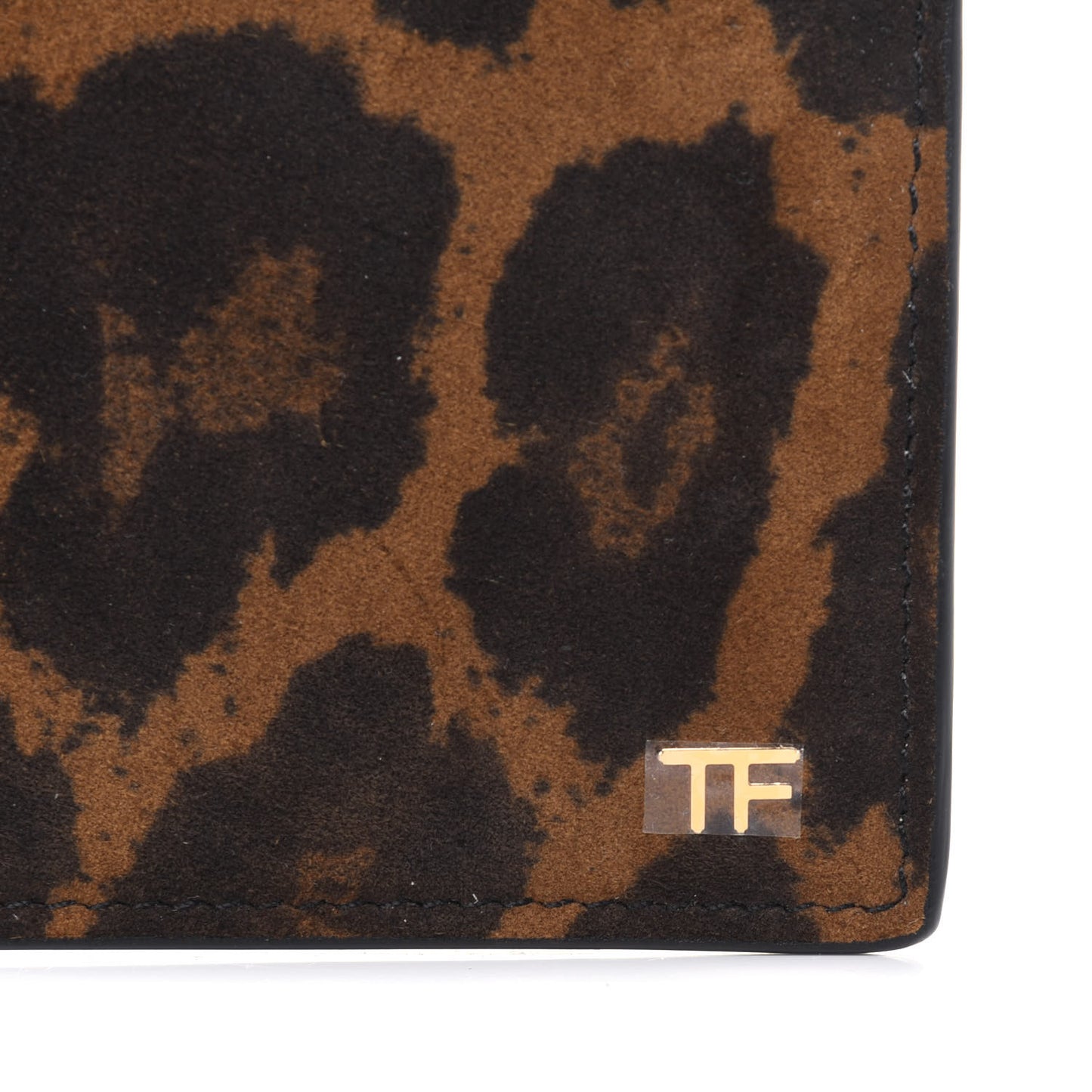 Leopard Bi-Fold Wallet Brown