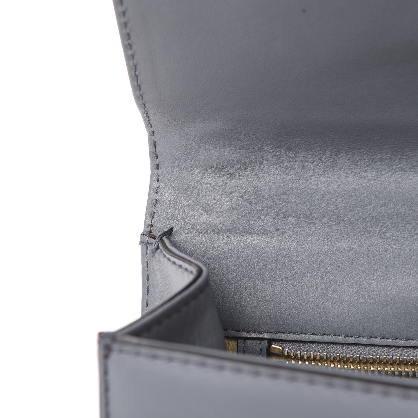 Vitello Medium Glam Lock Rockstud Flap Grey