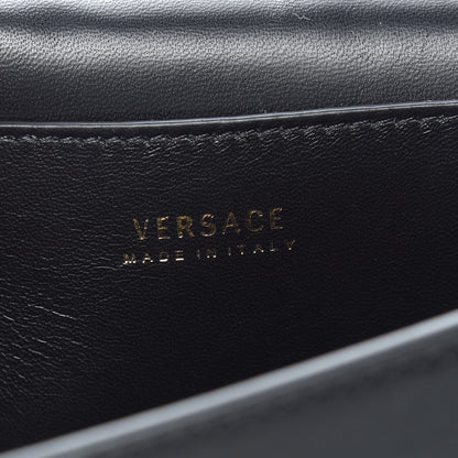 Versace Calfskin Medallion Tribute Crossbody Black 9 of 10
