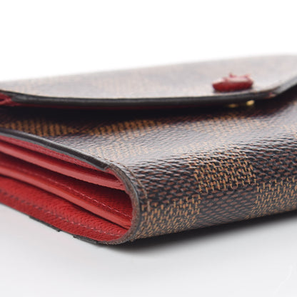 Louis Vuitton Damier Ebene Victorine Wallet Red 9 of 11