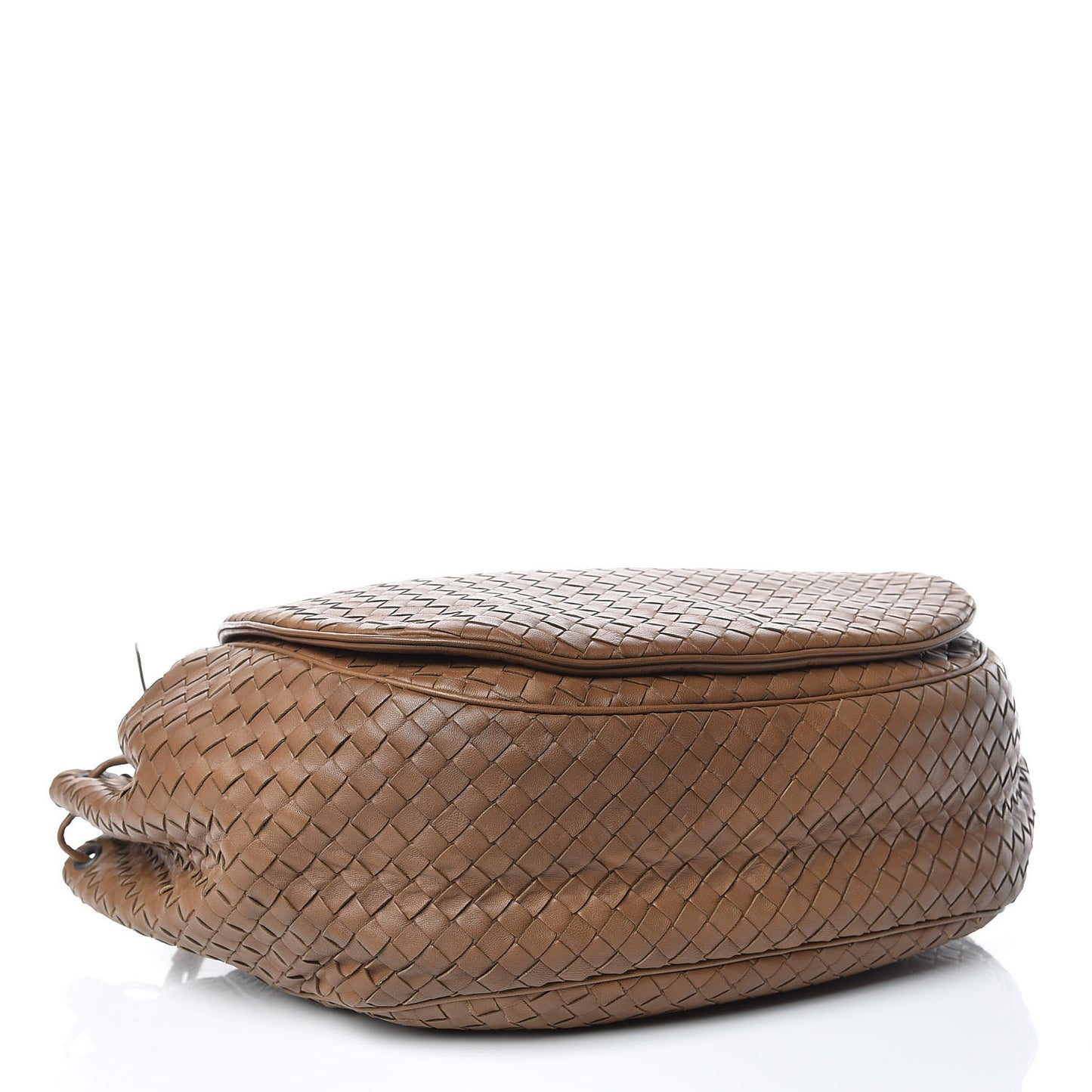 Nappa Intrecciato Messenger Bag Light Brown