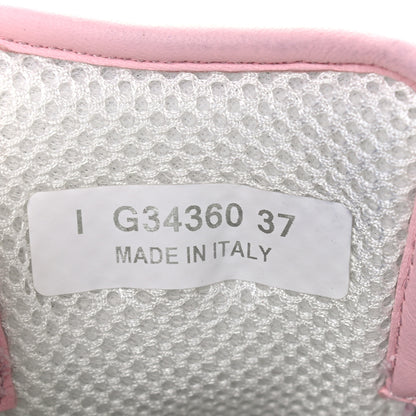 Chanel Tweed Suede Calfskin CC Sneakers 37 Gray Pink 7 of 10