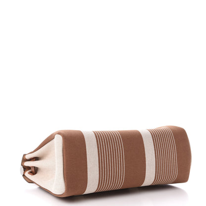 Hermes Vache Hunter Toile H Vibration Herbag Zip Retourne 31 PM Fauve Ecru Beige 5 of 13