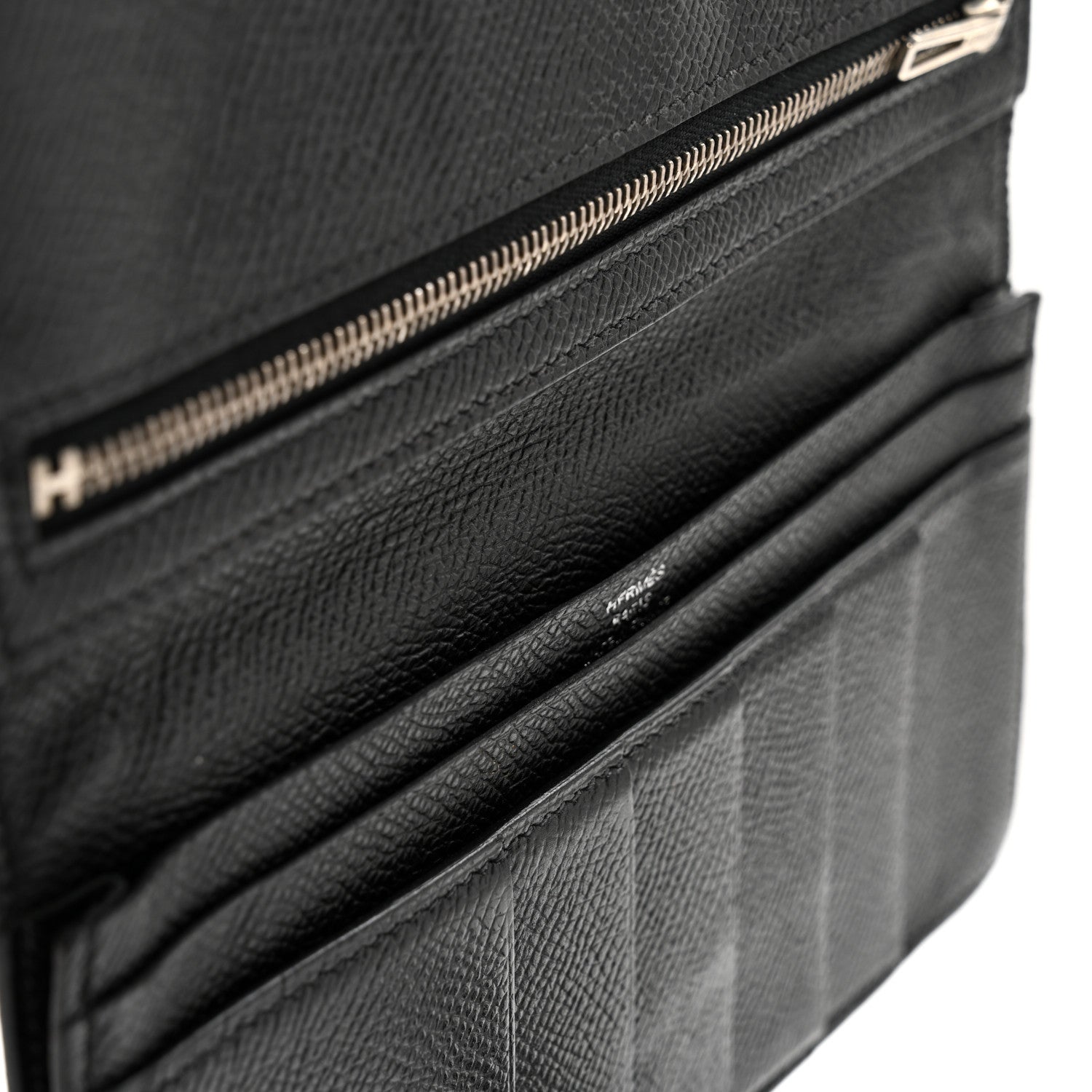 Hermes Epsom Bearn Gusset Wallet Black 14 of 17