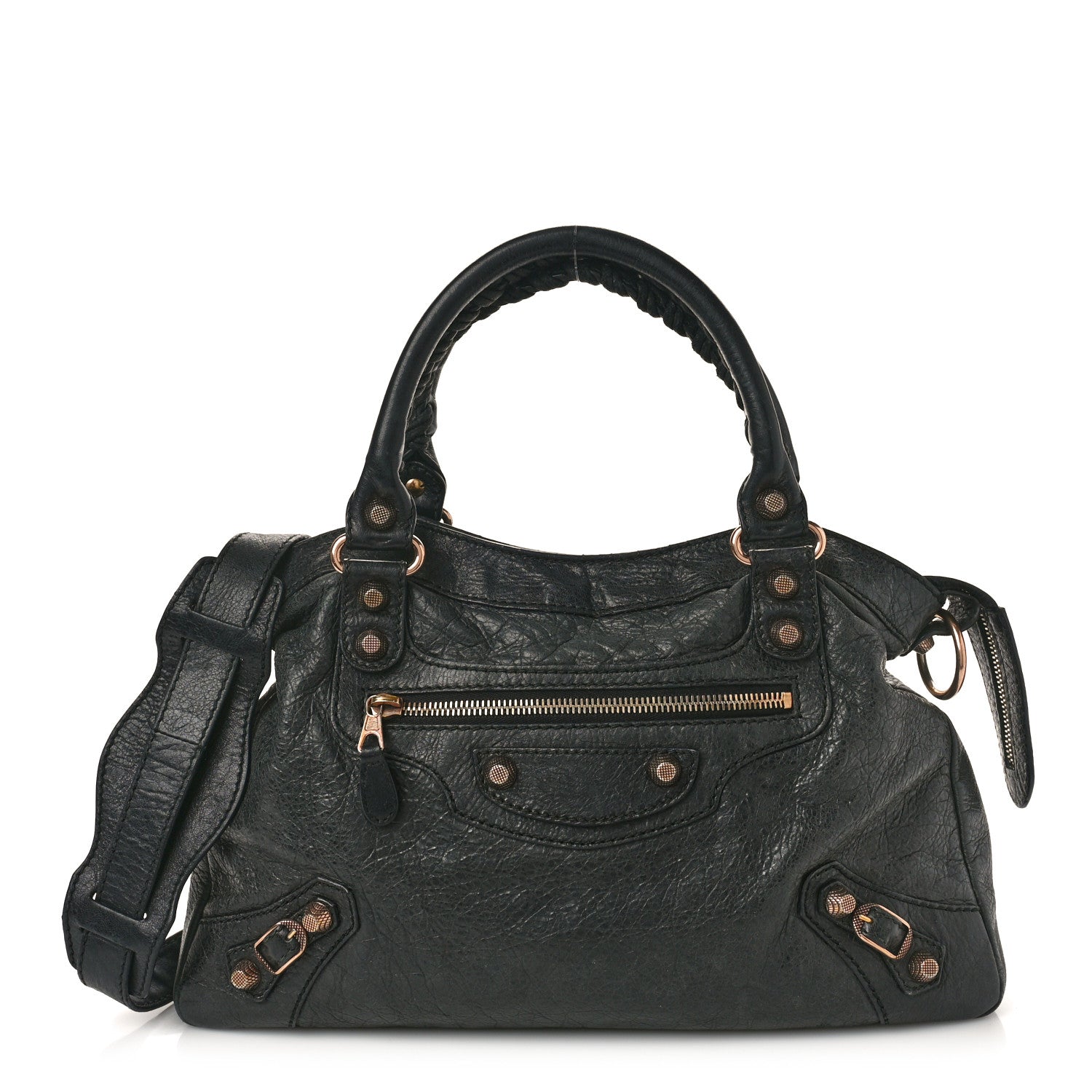 Balenciaga Agneau Giant 12 Rose Gold Hardware Town Black 1 of 13