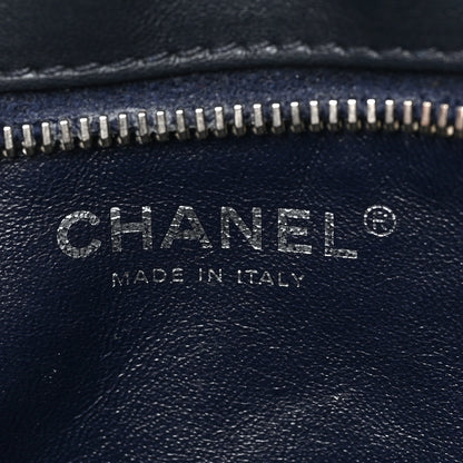 Chanel Lambskin Quilted Large Camera Case Navy Blue 6 of 8