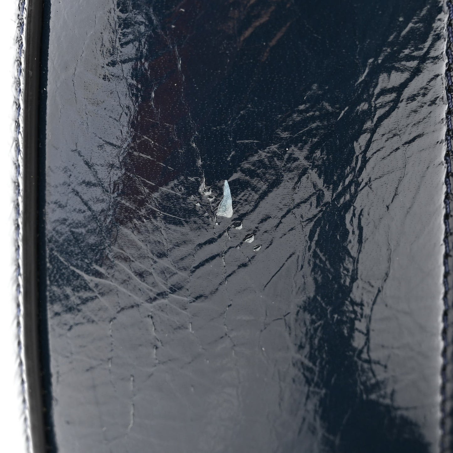 Textured Patent Calfskin Small Antigona Storm Blue