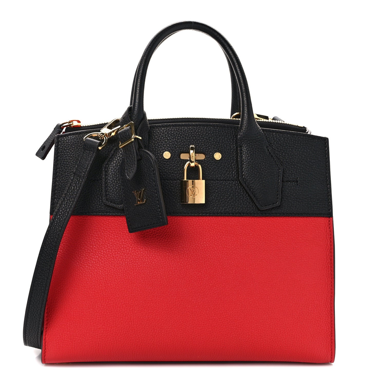 Louis Vuitton Taurillon City Steamer PM Black Rouge 1 of 13