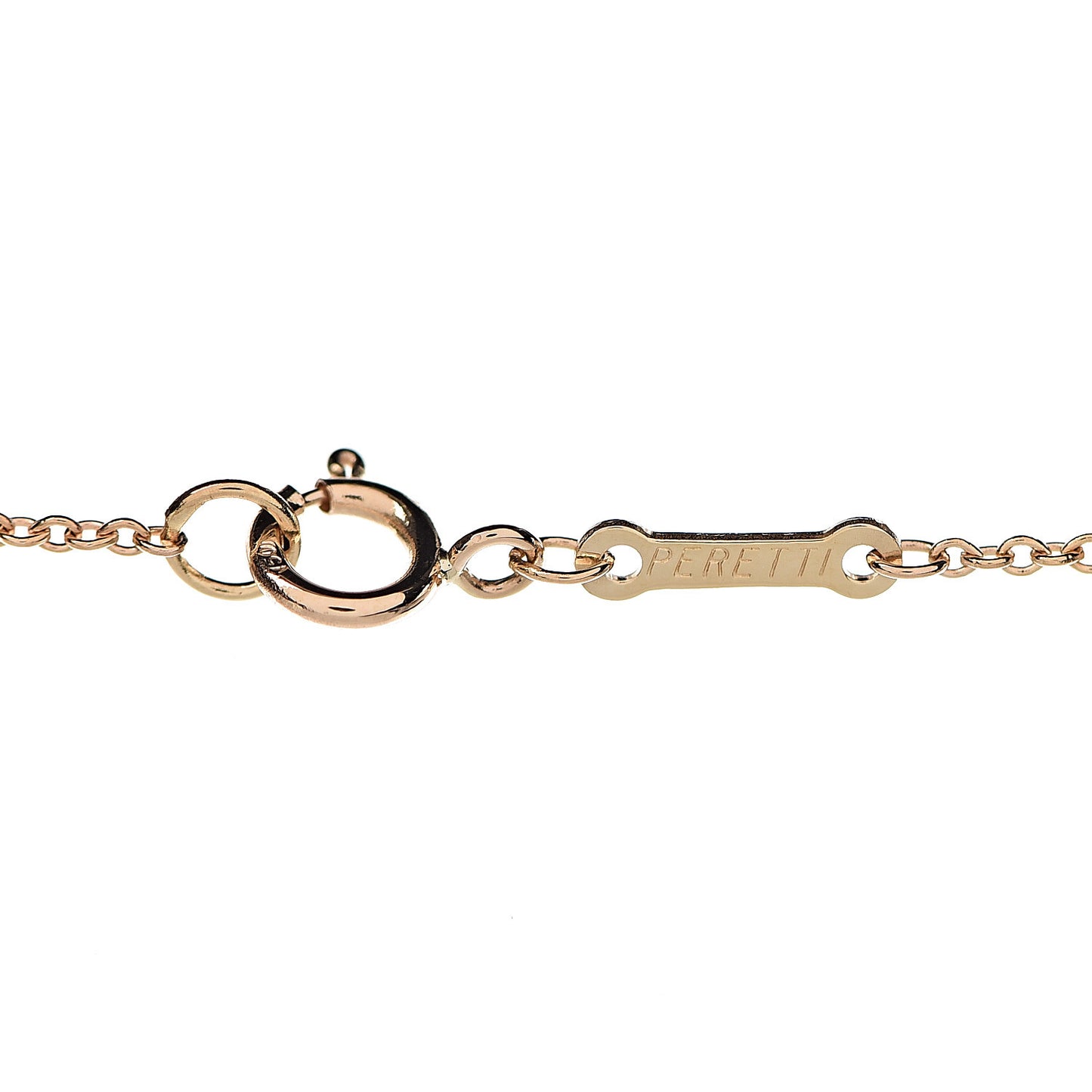 18K Yellow Gold 20mm Elsa Peretti Bean Pendant Necklace