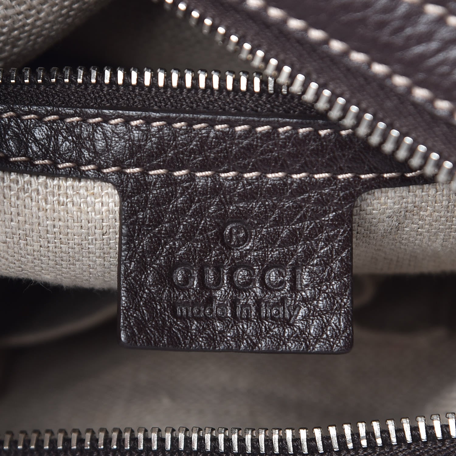 Gucci Monogram Medium Icon Bit Hobo Dark Brown 7 of 11