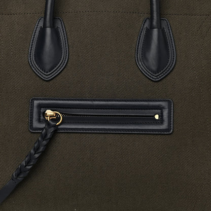 Celine Cotton Canvas Medium Phantom Luggage Olive 13 of 14
