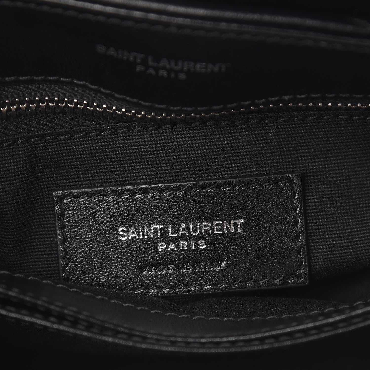 Saint Laurent Calfskin Y Quilted Monogram Toy Loulou Crossbody Bag Black 6 of 10