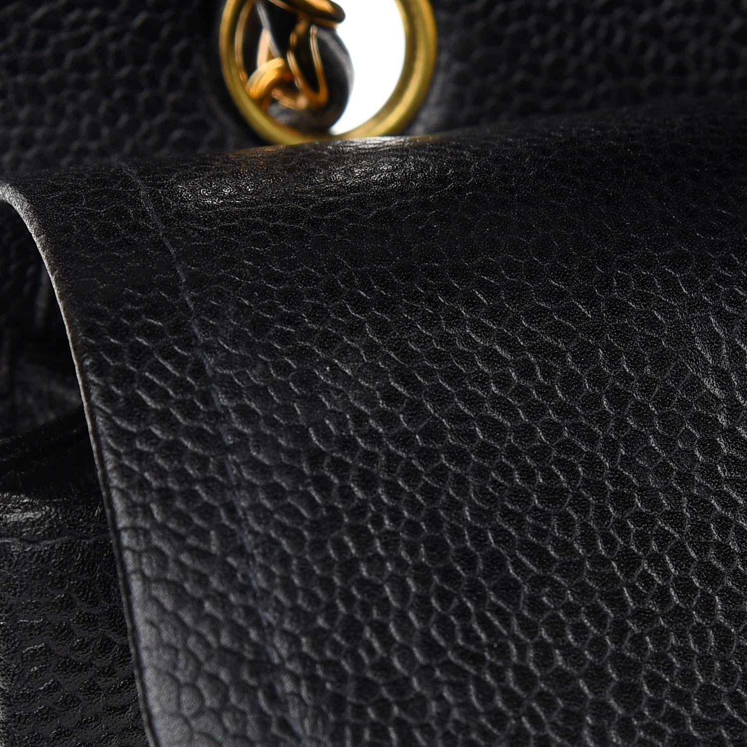 Chanel Caviar Quilted Medium Double Flap Black 9 of 10