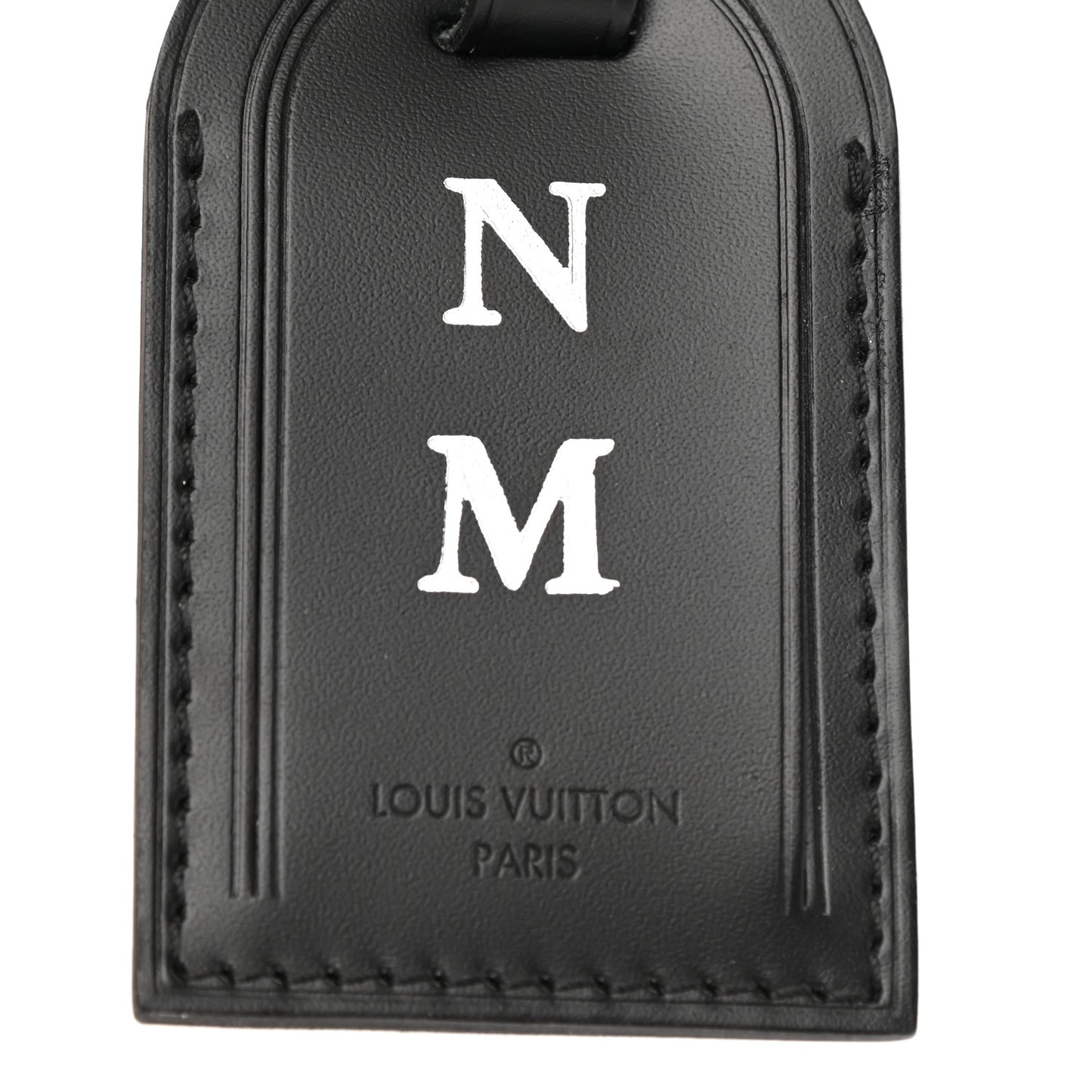 Calfskin Luggage Tag Ebene