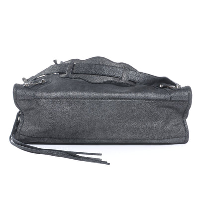 Balenciaga Metallic Craquele Calfskin Classic Hardware City Black 4 of 7