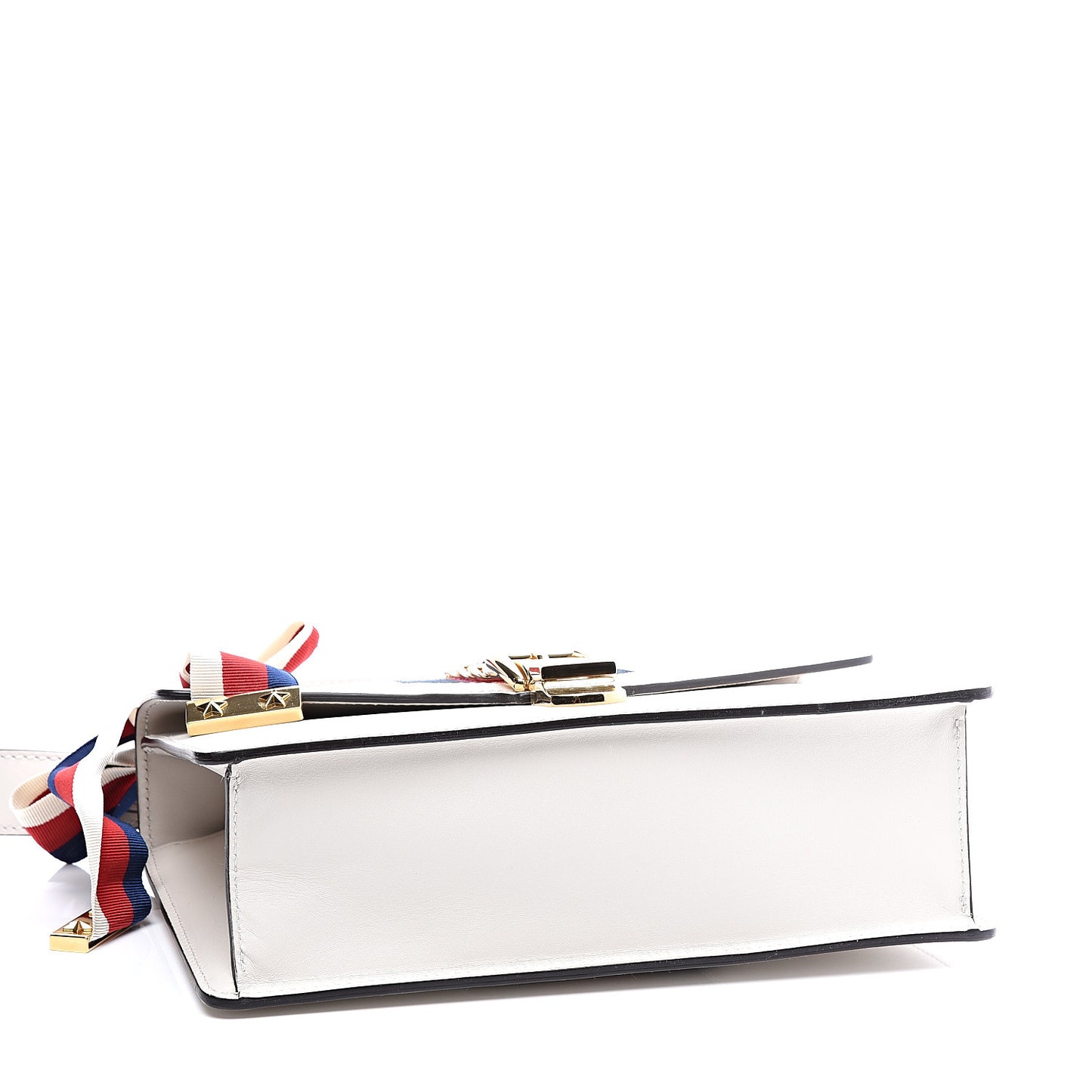 Calfskin Small Sylvie Shoulder Bag Off White
