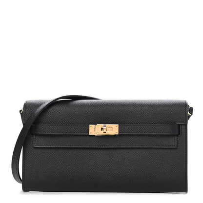Hermes Epsom Kelly Wallet To Go Black 1 of 9