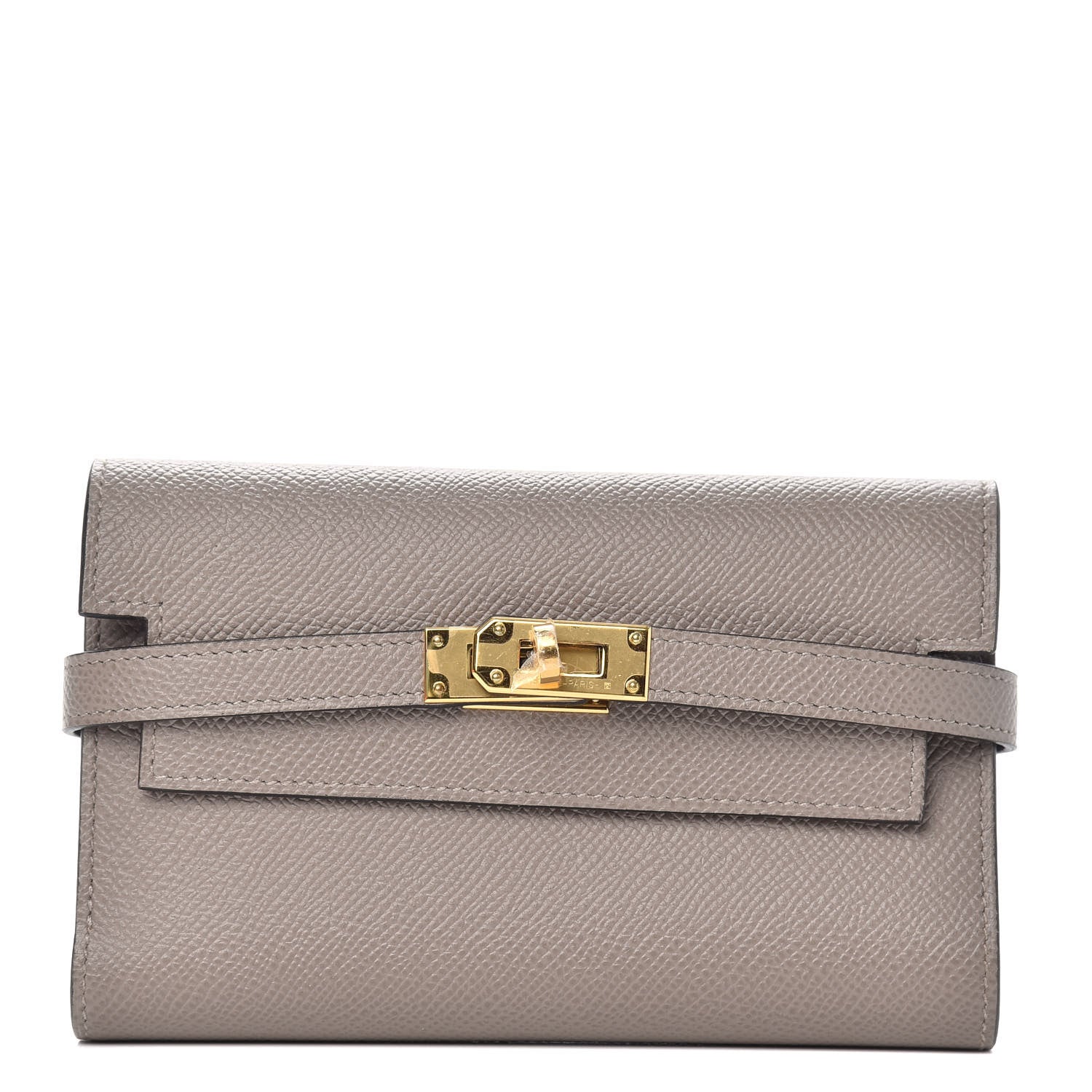 Hermes Epsom Medium Kelly Wallet Gris Asphalte 1 of 7