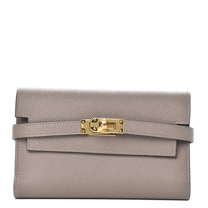 Hermes Epsom Medium Kelly Wallet Gris Asphalte 1 of 7