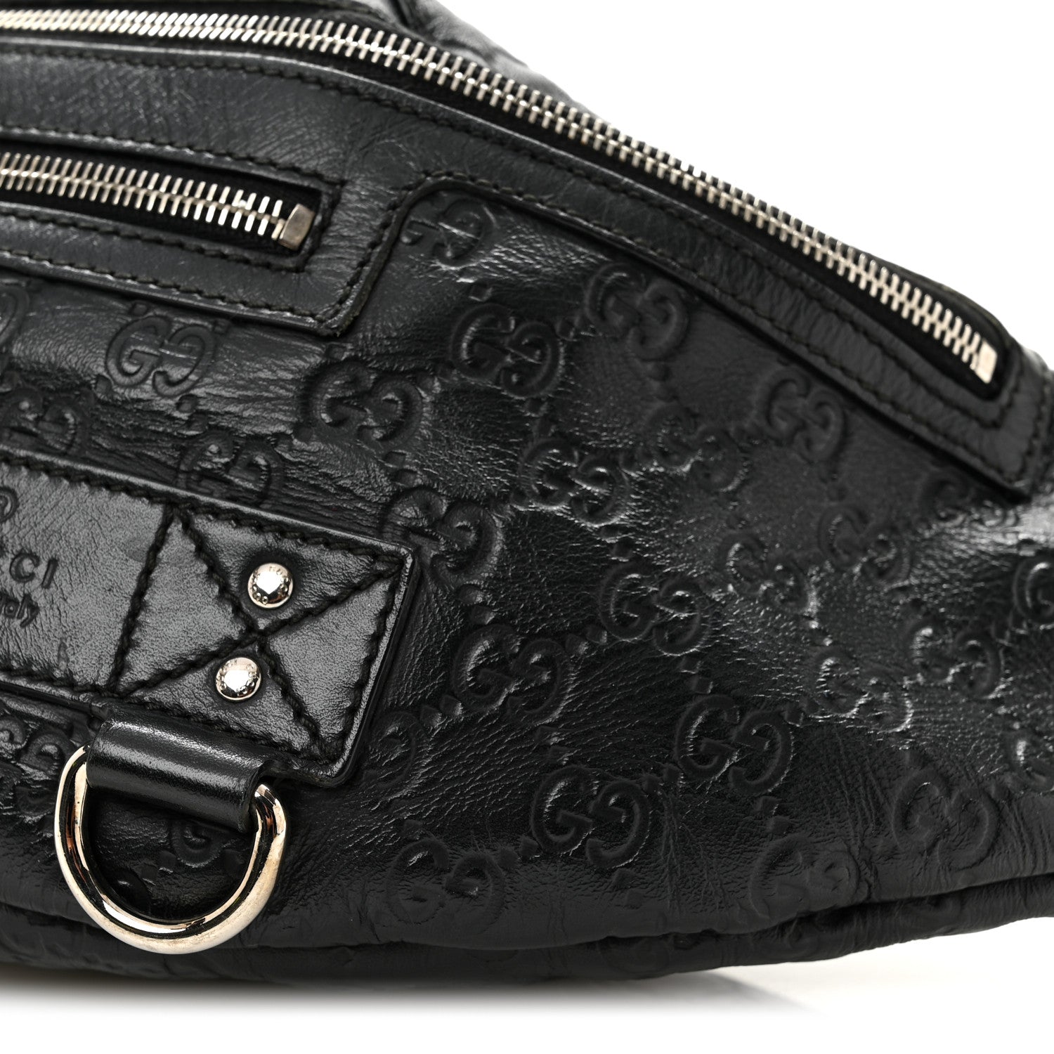 Gucci Guccissima Web Belt Bag Black 10 of 11