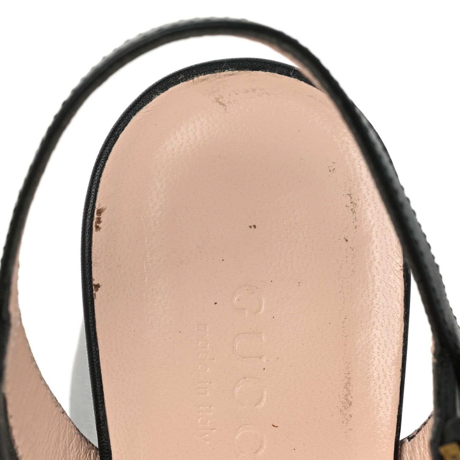 Gucci Lifford Calfskin GG Marmont Ankle Wrap 75mm Sandals 37 Black 10 of 13
