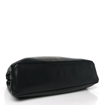 Celine Calfskin Pleated French Lock Clutch Black 4 of 11