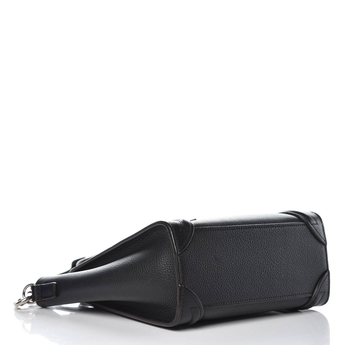 Drummed Calfskin Nano Luggage Black