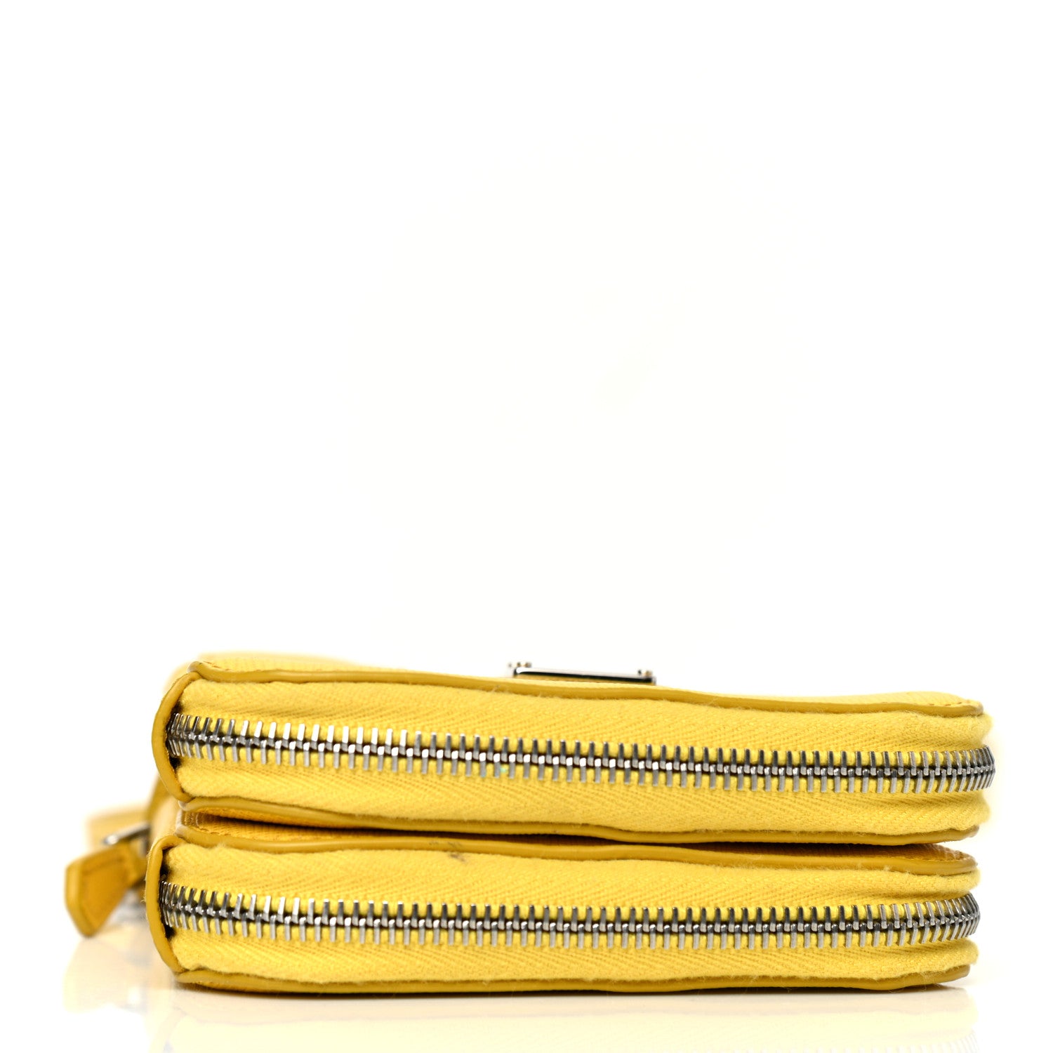 Prada Saffiano Mini Triangle Crossbody Pouch Sole 4 of 11