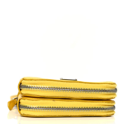 Prada Saffiano Mini Triangle Crossbody Pouch Sole 4 of 11