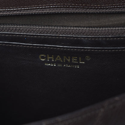 Chanel Caviar Quilted Maxi Single Flap Brown 7 of 11