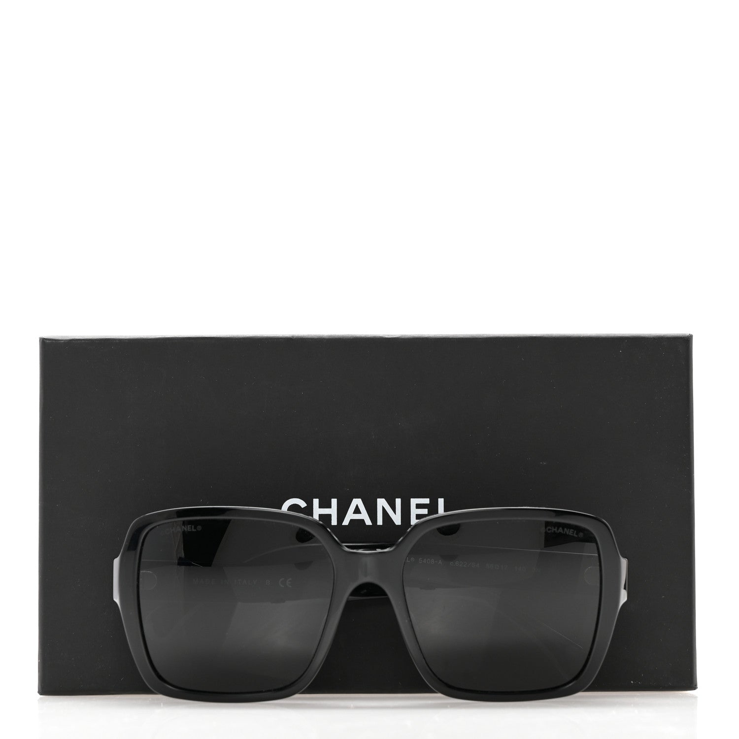 Chanel Acetate Square Sunglasses 5408-A Black 9 of 9