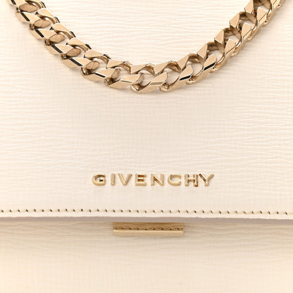 Givenchy Textured Calfskin Mini Pandora Box Chain Crossbody Bag White 7 of 9