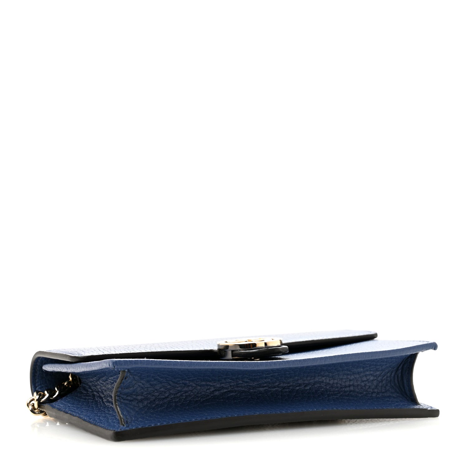 Gucci Dollar Calfskin Interlocking G Chain Wallet Caspian 4 of 11