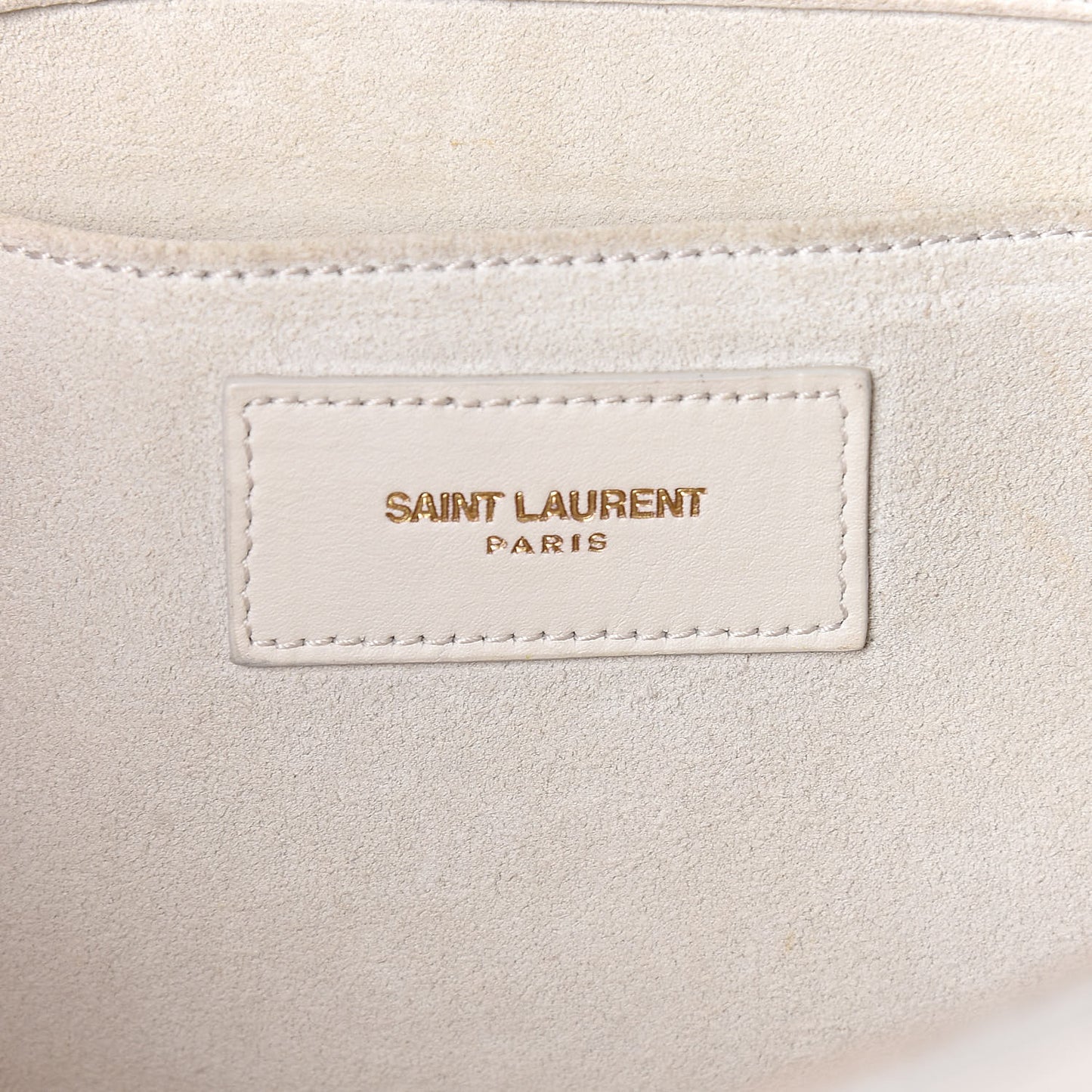 Calfskin Classic Y Clutch White