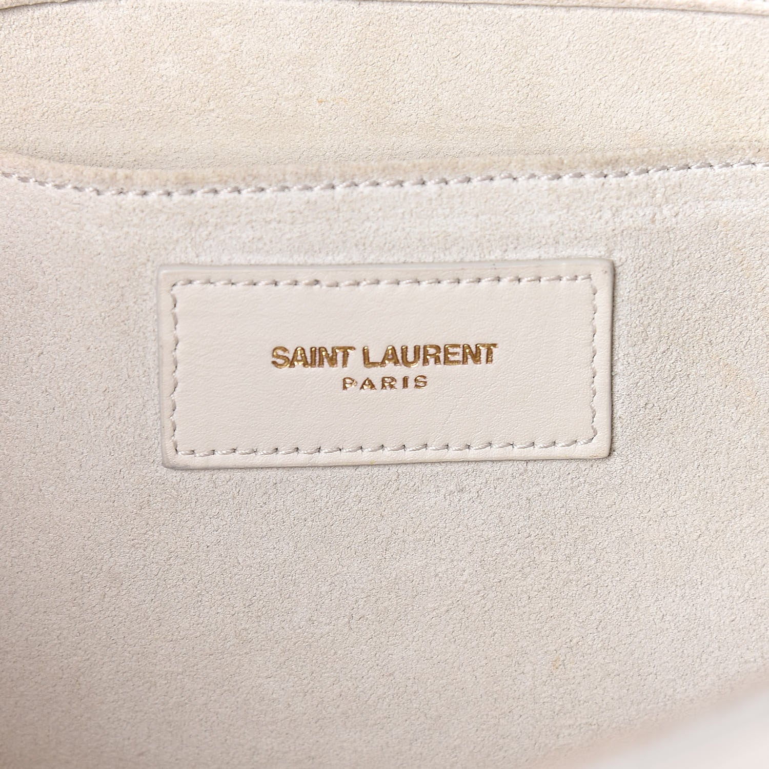 Saint Laurent Calfskin Classic Y Clutch White 6 of 17