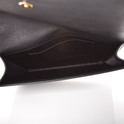 Saint Laurent Calfskin Monogram Large Belle De Jour Clutch Black 5 of 6