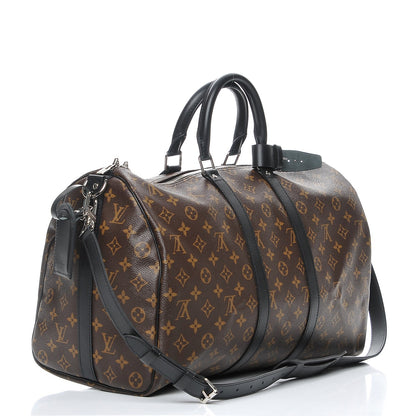 Louis Vuitton Monogram Macassar Keepall Bandouliere 45 3 of 7