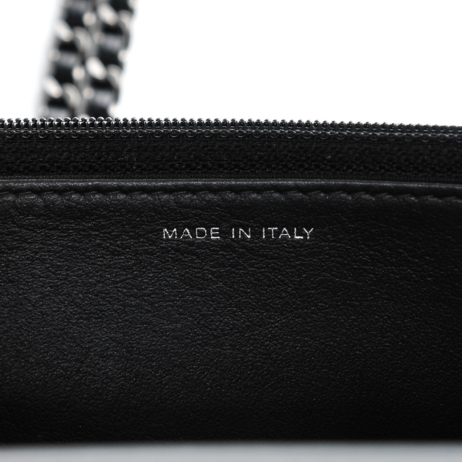 Chanel Calfskin Quilted Boy Wallet On Chain WOC Black 7 of 8