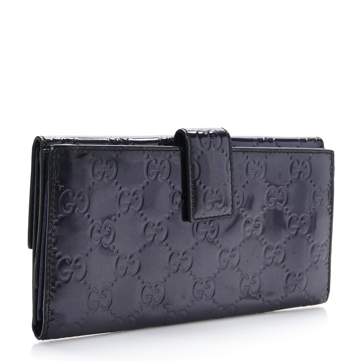 Gucci Shine Guccissima Emily Continental Wallet Melanzana 3 of 7