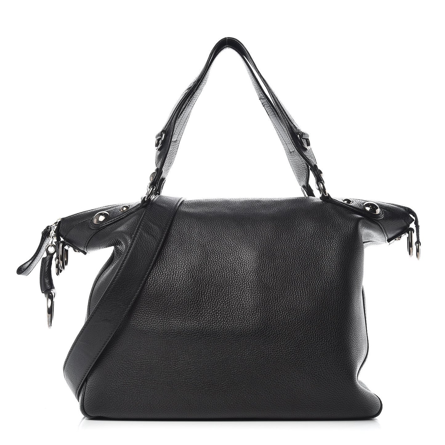 Calfskin Large Icon Bit Hobo Black